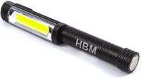HBM PROFI LED aluminium mini zaklamp met magneetvoet 400 Lumen