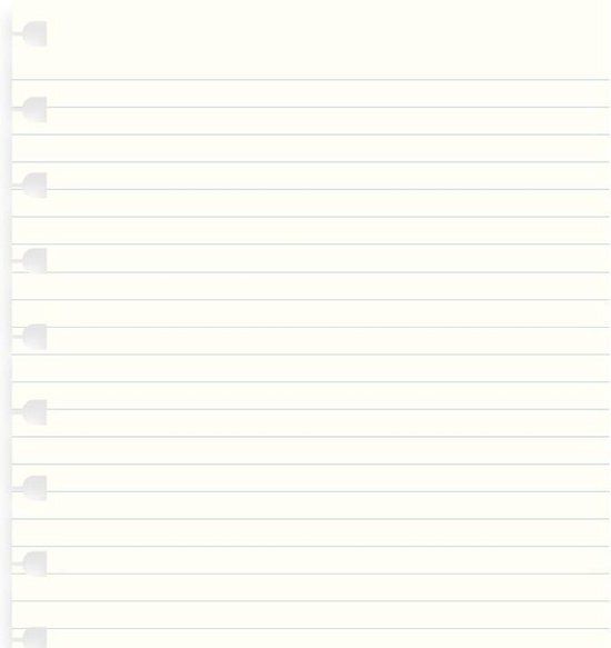 Filofax Notitieblokpapier A4 Wit 32 Vellen Lijn 4-rings