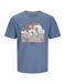 JACK & JONES JJELIJAH TEE SS CREW NECK T-shirt Homme Oceanview Coton