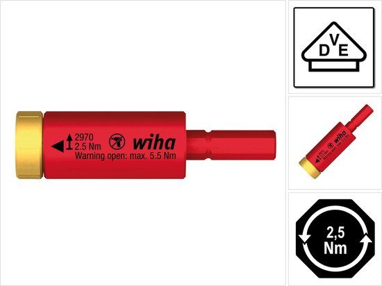 Wiha easy Torque electric 41343 Draaimomentadapter - Precisie schroevendraaier