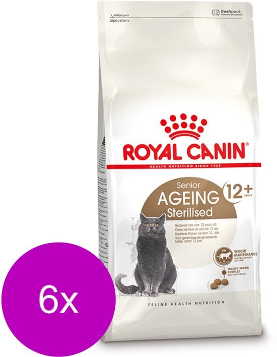 Royal Canin Fhn Sterilised 12plus - Kattenvoer - 6 x 400 g