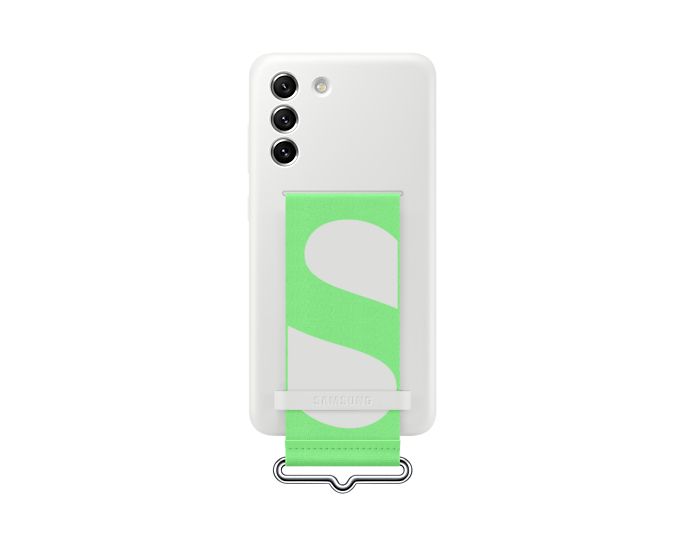 Samsung Galaxy S21 FE 5G Silicone Grip Case - Green/White