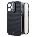 Black Rock 360 Housse en verre pour Apple iPhone 15 Pro Véritable carbone