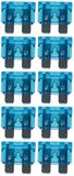 baytronic Standaard platte steekzekering autozekering (10 stuks 15 A blauw)