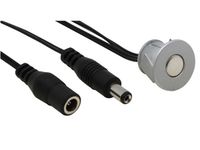 Perel Touch LED Dimmer for Single Color LED Strips - 30W/12V - Silver/Black