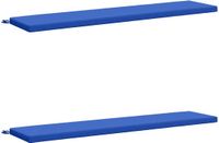 vidaXL - 2-delige - Bankkussens - SOEST - 100% - Polyester - Koninklijk - Blauw