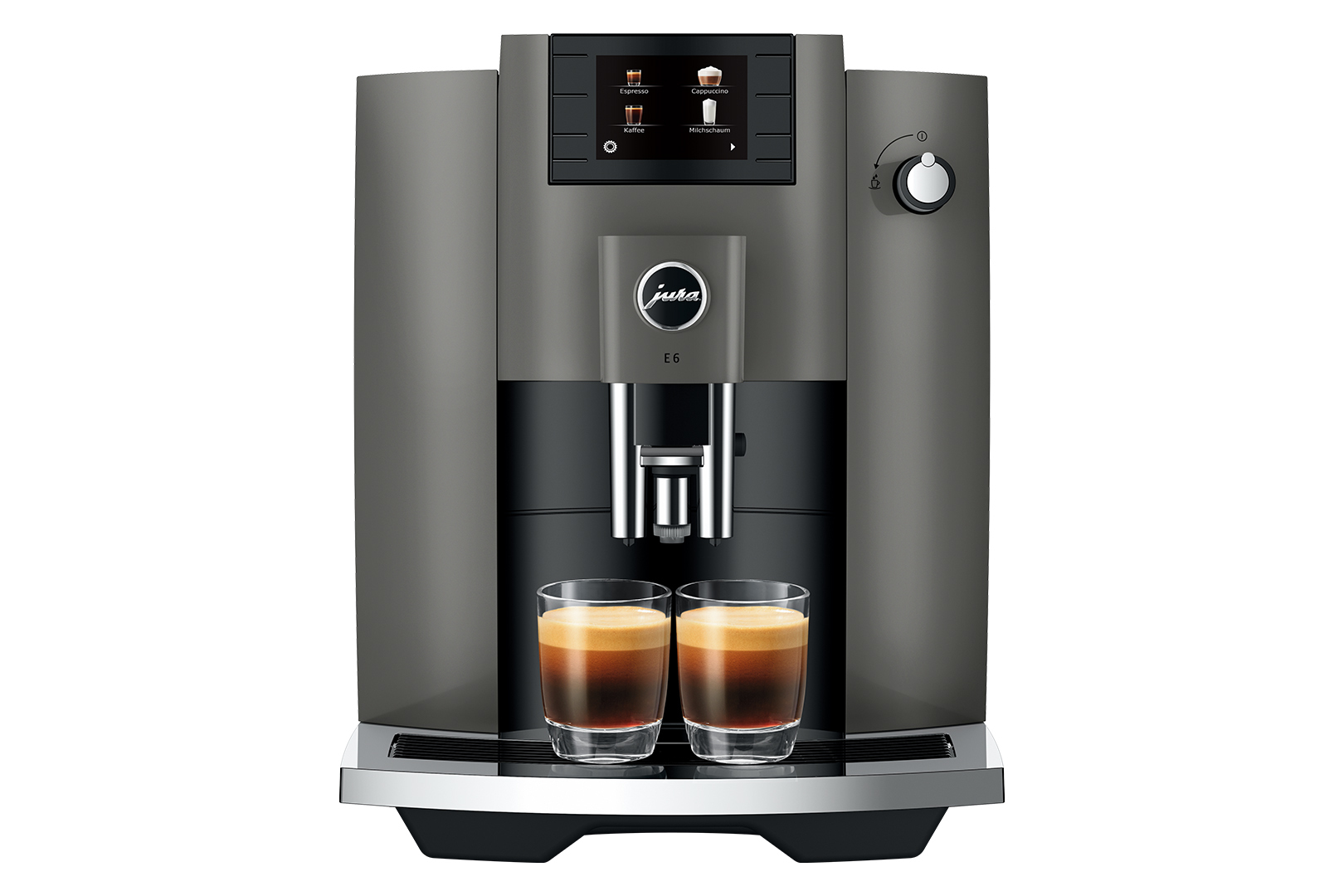 JURA E6 Dark Inox Espresso Machine - Fully Automatic