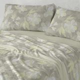Burrito Blanco Beddengoed van Coralina-stof, bed 90 cm, design 986, limoen