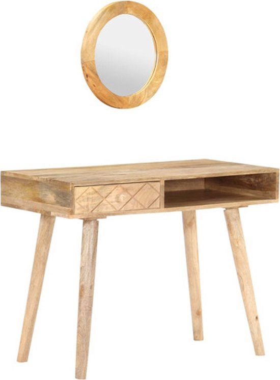 vidaXL Kaptafel 100x50x76 cm massief mangohout