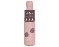 Miniland Thermos Fles 0.5L Roze Bladeren - RVS