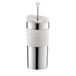 Bodum Travel Press Cafetière, French Press System, dubbelwandig, 0,35 liter, crèmekleurig, crème