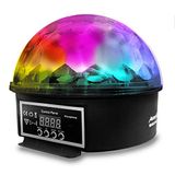 Audibax Magic Ball Mini Star partylicht met DMX-aansluiting, 6 leds met hoge helderheid, 3 W, RGBAW, verbruik 20 W, synchronisatie met muziek of automatische modus, microfoon en ventilator