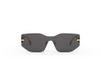 Fendi Lunettes de soleil femme noir rectangulaires gris