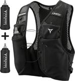 Breaking Limits Hardloopvest met Telefoonhouder & Ruimte voor Waterzak - Inclusief 2 x Soft Flask 500 ml - Ultralicht Reflecterend Running Vest - M-XL