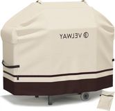 Merkloos Waterdichte BBQ-hoes voor grote gasbarbecue - zwart - 145 x 61 x 117 cm