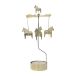 Pluto Design Carillon d'anges Cheval de Dalécarlie grand 25 cm Or