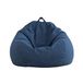 AD.CON Pouf avec garnissage ECO Fauteuil relax Coussin de sol Pouf 120x120x60cm 350L Bleu marine