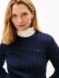 Tommy Hilfiger Dames Gebreide Trui Katoen XXS