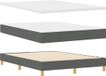 vidaXL Boxspring bed met hoofdeinde Donkergrijs 200 x 160 cm Stof