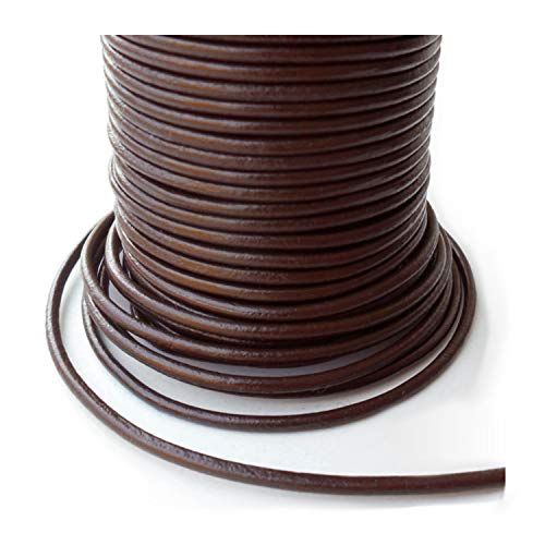 Auroris - Lederen band - 10 m - Ø 4 mm - bruin