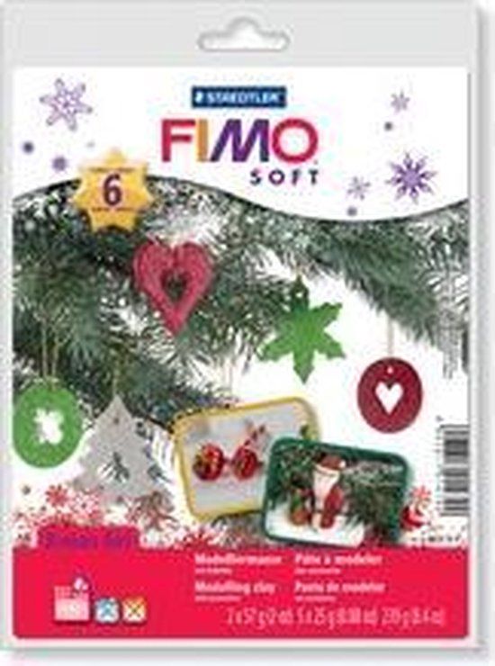 Fimo soft Bakklei Wit, Bruin, Groen