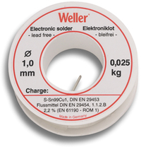 Weller EL99/1-250 Solder Tin Lead-Free - 1mm - 250g