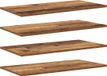 vidaXL Boekenplank bord 3-laags 4 st 80 x 40 x 1,5 cm bewerkt hout