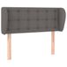VidaXL Hoofdbord met randen 93x23x78/88 cm kunstleer grijs