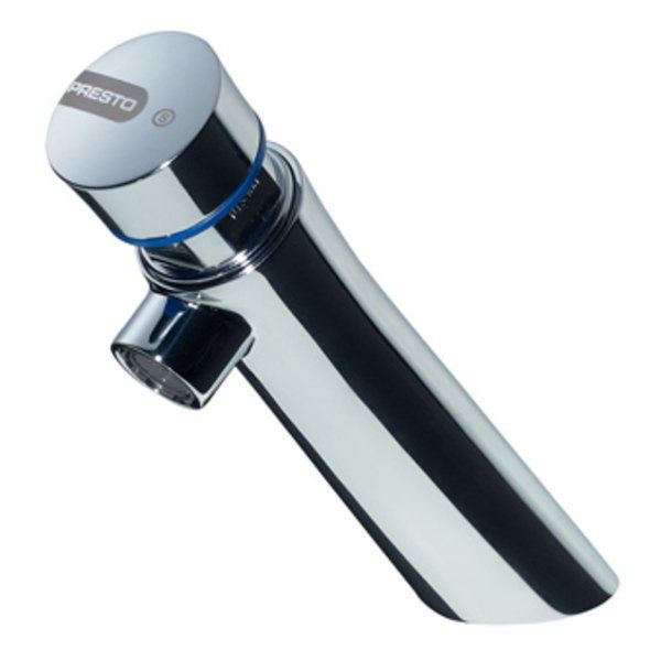 Presto 605 Neo S zelfsluitende wastafelkraan v. bladmontage S-uitvoering 1/2 bu.dr. koud looptijd 15 sec. chroom 65200