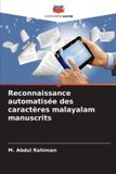 Reconnaissance Editions Notre Savoir Reconnaissance automatisée des caractères malayalam manuscrits