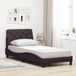 Maison Exclusive - Lit cadre sans matelas marron foncé 80x200 cm tissu