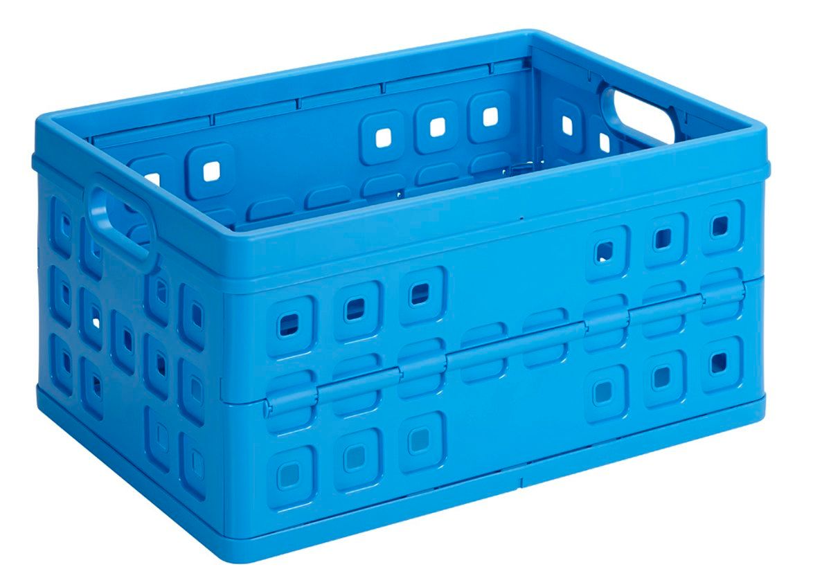 Sunware Square vouwkrat - 46 l - blauw