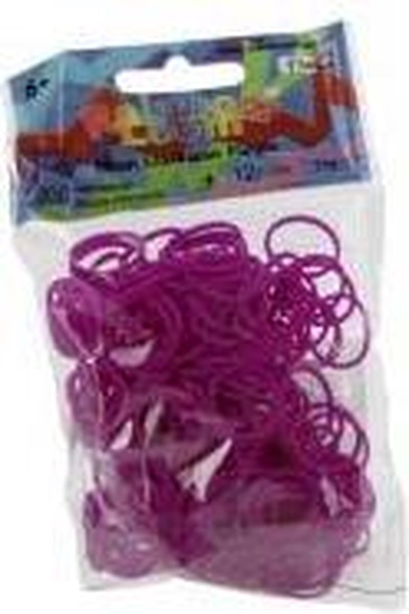 Rainbowloom Neon Lila Met 12 Clips 300 Stuks