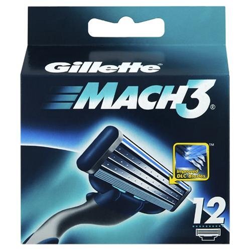 Gillette Mach 3 cartridges 12 pack