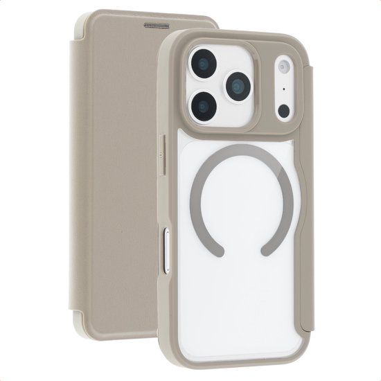 imoshion Transparante Bookcase met MagSafe voor de Apple iPhone 17 Pro - Beige