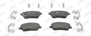 JURID jeu de plaquettes de frein pour Opel Agila, Suzuki Swift, Suzuki Splash, Nissan Micra, Nissan Note, Nissan Almera
