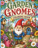 Garden Gnomes Coloring Book