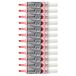 Pentel Maxiflo Dry Wipe Beitel Tip Marker - Rood (Pack van 12)