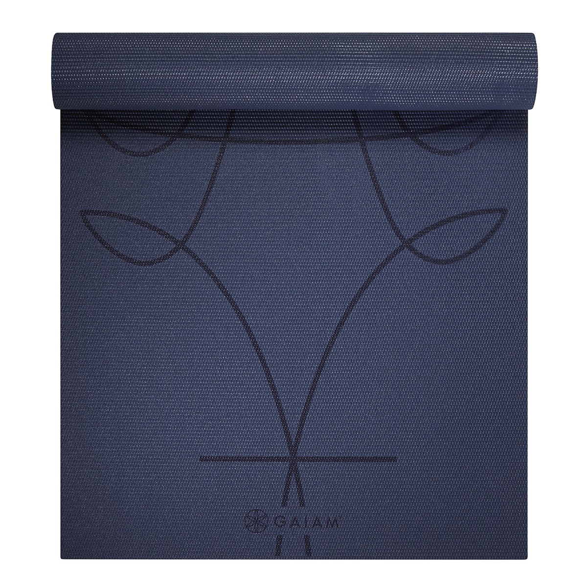 Gaiam Yoga Mat - 6 mm - Alignment Ink