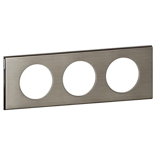 LEGRAND Céliane2 frame voor 3 stopcontacten, grijs, LEG69103