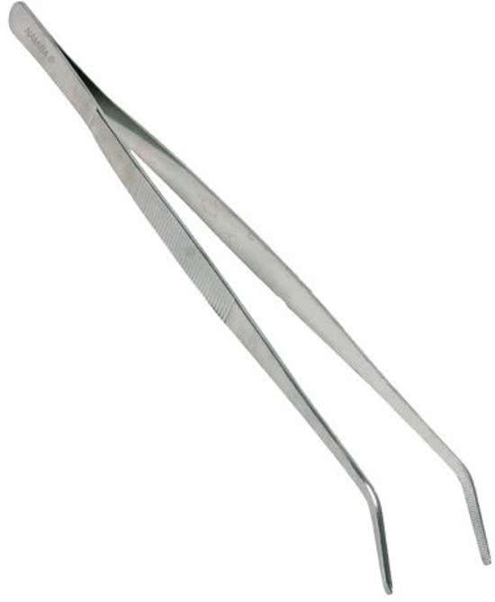 Visvoerkopen Voer pincet - gebogen - 27 cm