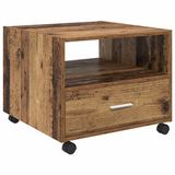 vidaXL Salontafel Oud Hout 55 x 55 x 45 cm Bewerkt Hout