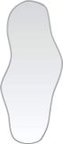 vidaXL Wandspiegel 70x30 cm zilverkleurig