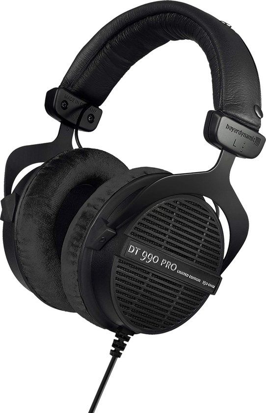 Beyerdynamic DT 990 Pro – Black Limited Edition – 250 Ohm Open‑Back Studio Hoofdtelefoon