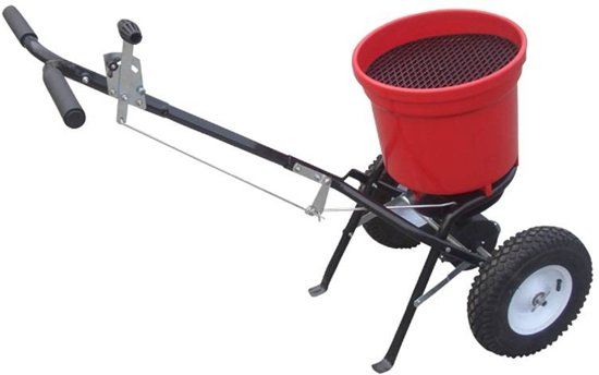 Turfmaster robuuste strooiwagen voor kunstmest - zaden en zout