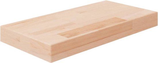 vidaXL Eikenhouten Plank - 40 x 20 x 4 cm - Massief Hout - Onbewerkt - Bruin