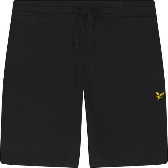 Lyle & Scott Korte Joggingbroek - Jet Zwart - Kinderen - Maat 152/158 - Lente/Zomer 2023
