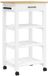 vidaXL Keukentrolley MONZA 48x40x88,5 cm massief grenenhout Wit