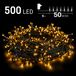 Emos Kerstverlichting buiten - 50 meter 500 LED - Warm Wit - Lichtsnoer - IP44 Stekker met timerfunctie