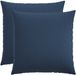 vidaXL Kussensloop HEERLEN Blauw 65 x 65 cm Stof (2 stuks)